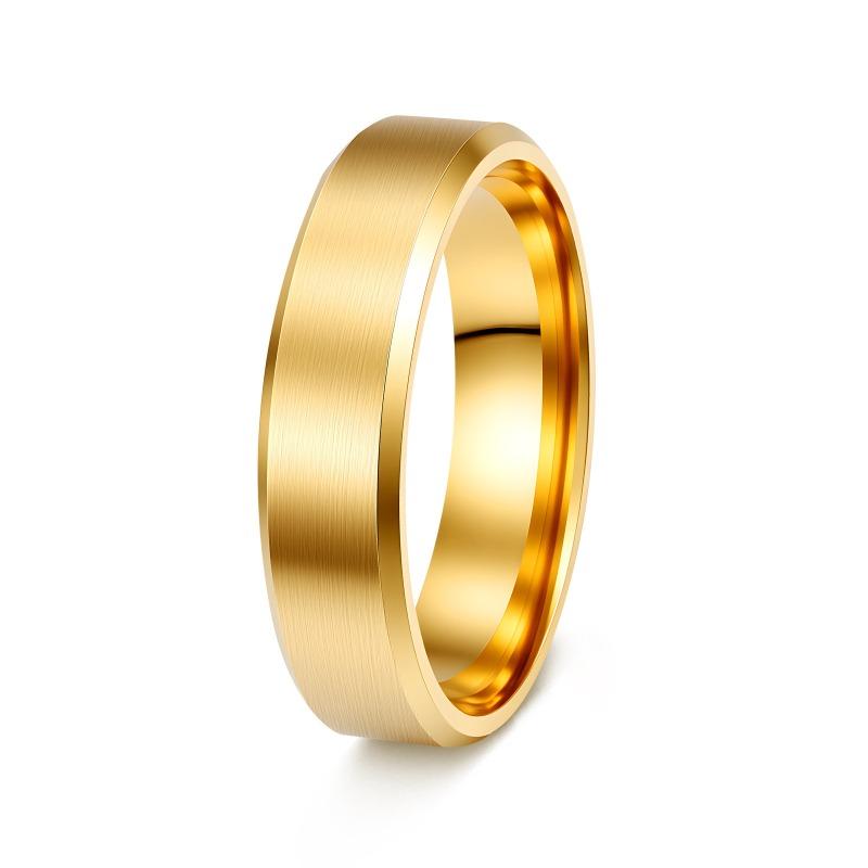 8mm matte stainless steel men's ring - minimalist fashion jewelry