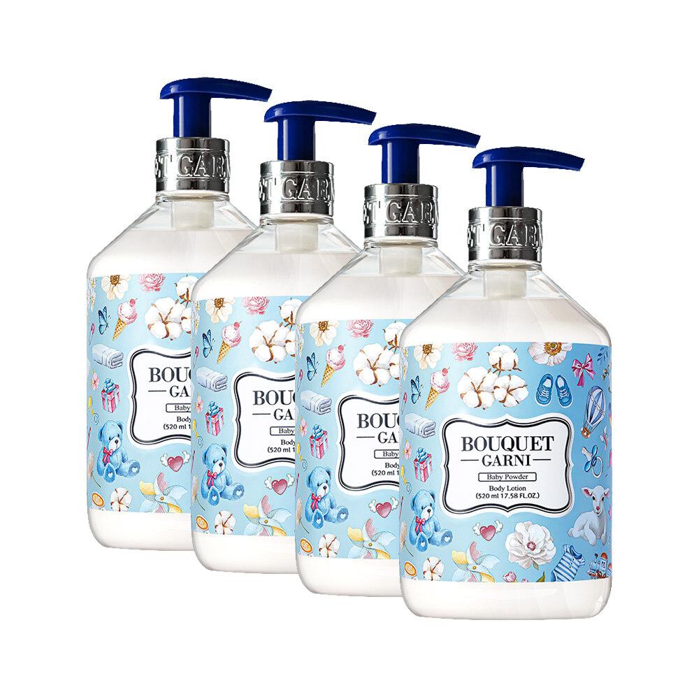 Bouquet Garni Deep Perfume Body Lotion Baby Powder Scent 520ml x4