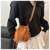 Waterproof Nylon Drawstring Bucket Bag for Women 2026 Trendy Minimalist Shoulder Crossbody Purse