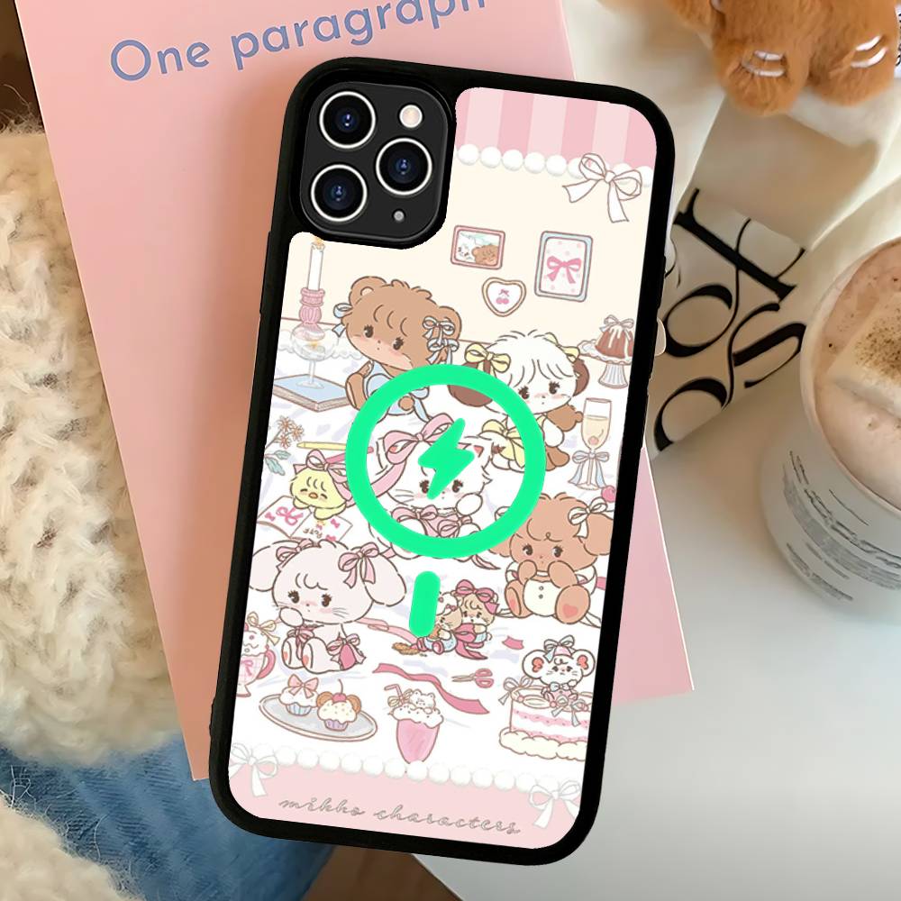

Popular Artist M-Mikko Magnetic Wireless Phone Case For IPhone 17 16 15 14 Plus 13 12 11 Pro Max iPhone 12pro max