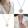Windmill Pendant Necklace Jewelry Decor Fidget Pinwheel Necklace for Anxiety Ins