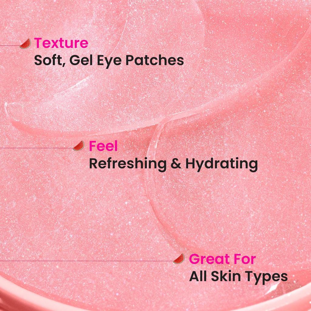 Dot & Key Patch Idrogel Anguria Sott'occhio 60 Pezzi | Idrata Istantaneamente, Riduce il Gonfiore e le Occhiaie