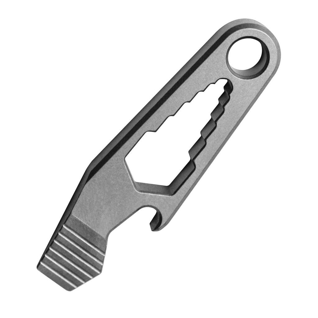 Titanium Alloy EDC Pry Bar & Bottle Opener Keychain Pendant