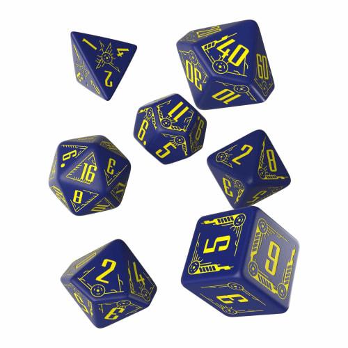 Galactic Navy & Yellow Dice Set (7)