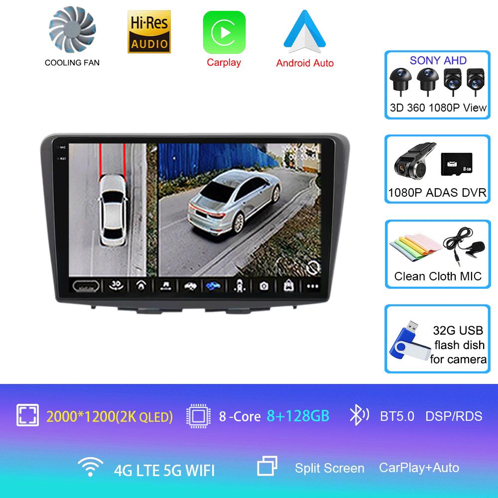 Android 14 Car Radio For Suzuki Baleno 2016 2017 2018 2019 GPS Navigation 4G WIFI Multimedia Video Player Stereo Carplay Auto