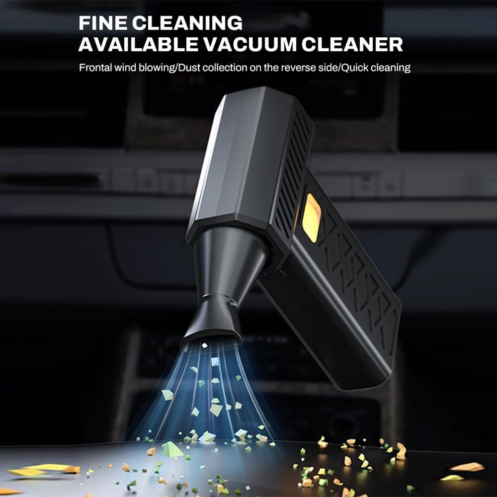 New Turbo Jet Fan Electric Air Duster Adjustable Wind Speed Turbo Violent Blower Rechargeable with Light Car Cleaning Car Computer Cleaning Tool