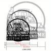 Metal Wall Art Backhoe Loader Truck Sign, Custom Heavy Equipment Decor, Sleek Garage Man Cave Gift