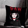 Canvas Printing Wall Art Saw Horror Movie Pillow Case Square Pillow Bedroom Sofa Leisure Comfort Cushion Home Decoration