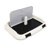 Dog Potty Tray Indoor Puppy Pee Pad Holder Pet Potty with Wall Cover for Small and Medium Size DogsBlack