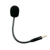 Microphone 3.5mm Gold Plate Straight Plug Omnidirectional Microphone for Game Headset PC Replacement External Microphone