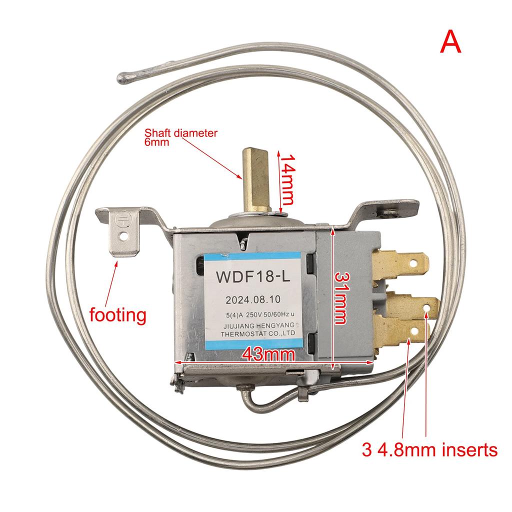 Refrigerator Thermostat Refrigerator Temperature Controller Switch Mechanical Thermostat WDF18-L WDF20-L WPF22-L WPF24-L