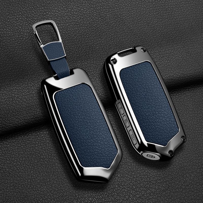 

Zinc Alloy For Kia K900 Stinger 4 Buttons Car Smart Remote Key Case Cover Shell Holder Keychain Protector