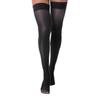 Woemn Sexy High Socks Shiny Solid Color Glossy See-through Stockings Thigh High Stocking