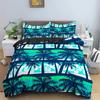 Tropical Coconut Palm Tree Duvet Cover King Queen Size Hawaii Sunset Bedding Set 3pcs Polyester Quilt Cover