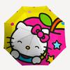 1pc Hello Kitty Automatic Opening/Closing Umbrella with Foldable Design, 8-Bone Iron Frame Outdoor Umbrella, Perfect Gift for Fans, Travelers, Everyda
