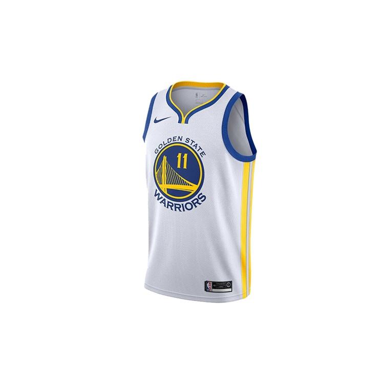 Nike NBA Connected Jersey golden state warriors klay thompson White Yellow Blue Men s 864417-102 L