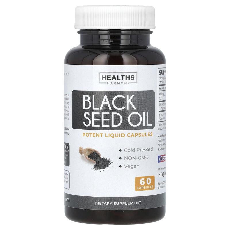 Black Seed Oil, 60 Capsules (500 mg per Capsule)