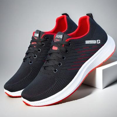 Summer Men's Shoes Fresh Lightweight Casual Sports Shoes Outdoor Soft Soles Comfort Lace Up Running Shoes Comfortable Sneakers