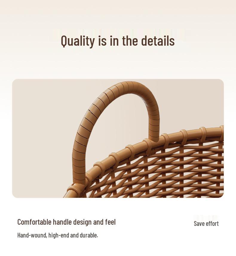 Elegant Large-Capacity Laundry & Toy Storage Basket