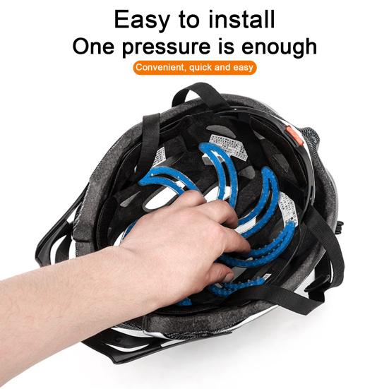Flexible Helmet Anti-deformation Inner Silicone Pad Universal Easy to Install Reusable Breathable Ventilate Helmet Liner Pad Accessories