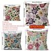 2D Vintage Floral Embossed Style Throw Pillow Covers Pattern Cushion Cover Suitable For Sofa Bedroom Car Pillow Cover