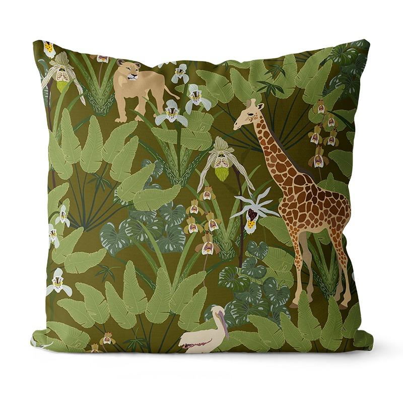 

Наволочка с изображением растений в стиле ретро для украшения общежития, офиса, гостиной, дивана, домашней наволочки 40x40cm