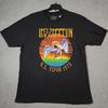 Led Zeppelin Shirt Herren XXL 2XL Schwarz Rockmusik US-Tour 75 Konzert Retro NWT