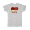 Gift T-Shirt : Monaco Monegasque Flag Proud Kingdom Country Europe Souvenir
