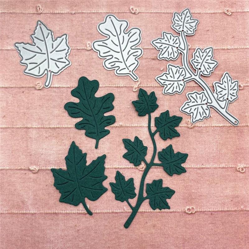 Leaves Metal Cutting Dies Stencils Die Cut for DIY Scrapbooking Album Paper Card Decorative Crafts