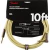 Fender Deluxe Series Instrument Cable, Straight/Angle, 10" Tweed 08