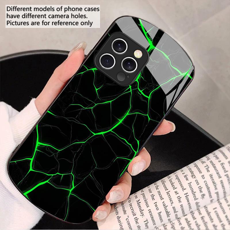 

Red lava texture pattern For iPhone 16 15 14 13 Plus 12 mini 11 Pro Max XR Xs Max X 7 8 6 6S 2022 Elliptical glass phone case iPhone 15 Pro Max