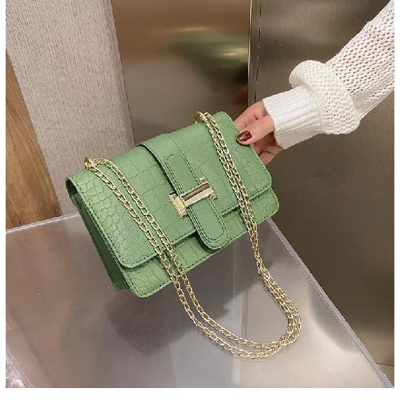 Women Solid Color Stone Pattern Crossbody Bag New Embossed PU Leather Square Shoulder Bag Casual Mini Handbag Daily Fashion Accessories