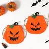 Portable Halloween Pumpkin Bag Drawstring Candy Bag Cookie Pouch Non-woven Bag  Snacks Chocolate