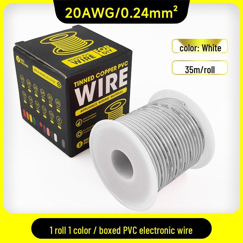 1007 PVC Electronic Wire 16AWG-30AWG Tinned Copper, Flying Lead Aviation Wire