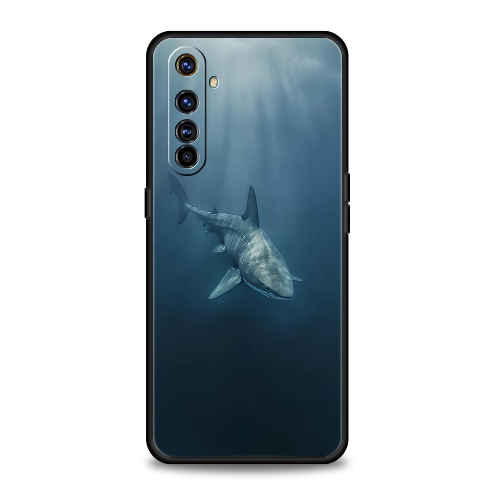 Havsvalhaj Simmande För Realme GT Neo 2 3 3T 5 Fodral För Realme 12 11 5G 10 9 8 5G 7 6 GT5 GT3 GT2 Pro Plus C25 C35 Skydd