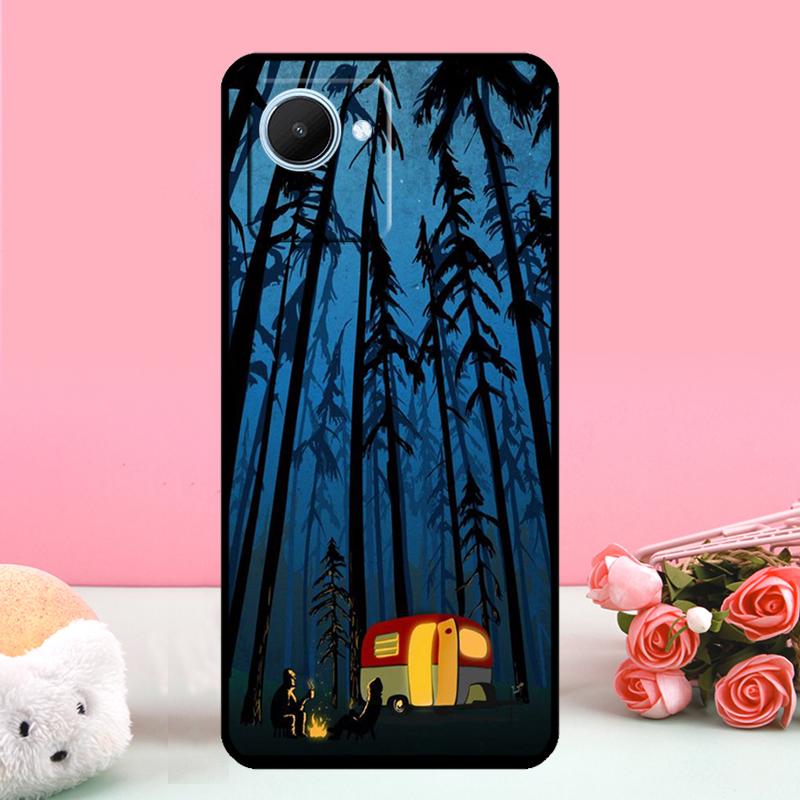 Nature Camping Art For Realme C55 C71 C53 C67 C75 C61 C33 C63 C51 C65 10 11 12 13 14 15 Pro Plus GT7 Pro Case