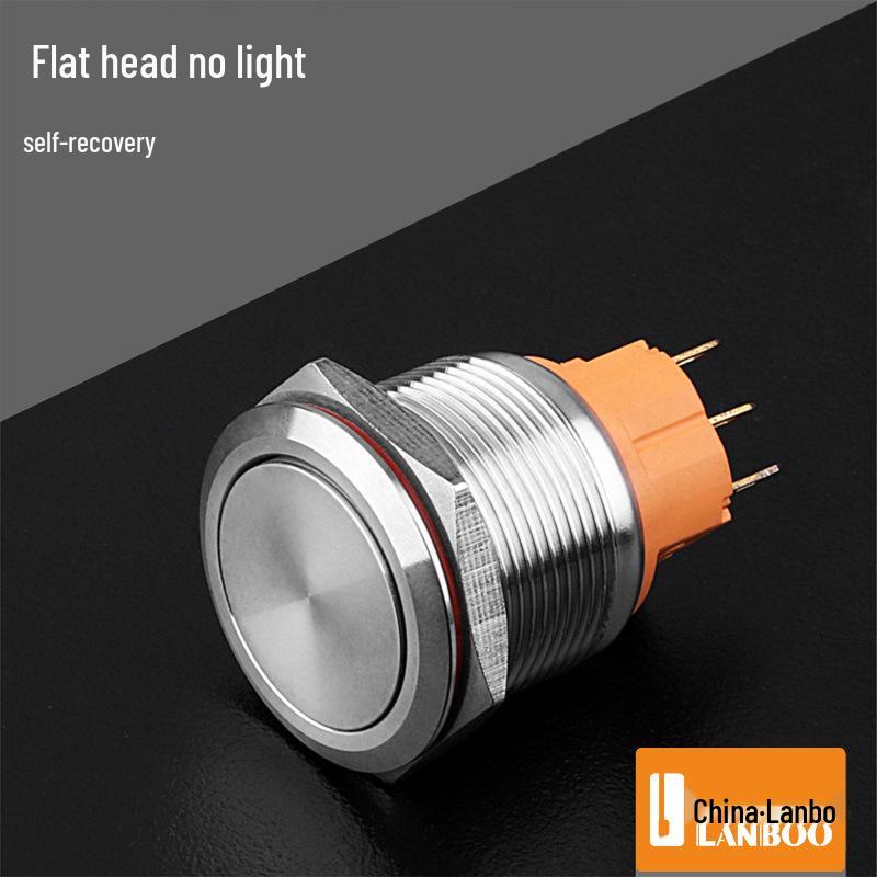 Lanbo 22A Stainless Steel Illuminated Self-Locking Momentary Push Button Elevator Switch