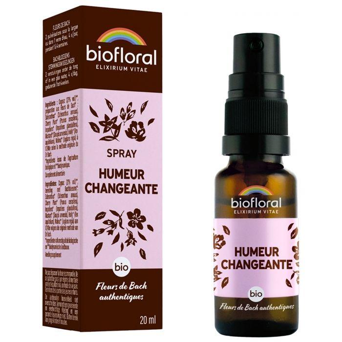 HUILE ESSENTIELLE - ESSENCE - FLEUR DE BACH Spray Humeur Changeante Bio Biofloral - 20 ml