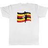 Uganda Flag Basketball Slam Dunk T-shirt