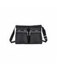 Lesportsac True Black C Essential Zip Crossbody Bag [1808.C363]