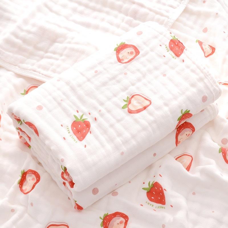 Baby bath towel, newborn quilt, baby bath towel, pure cotton gauze 6 layers, absorbent children's towel quilt, super soft