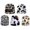 Halloween Knitting Cow Pattern Soft Unisex Hat Adult Outdoors for Ski Cycling