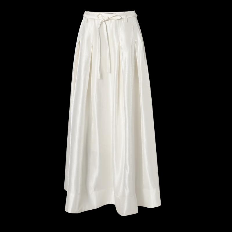 Shetu Women's High-Waist A-Line Midi Skirt