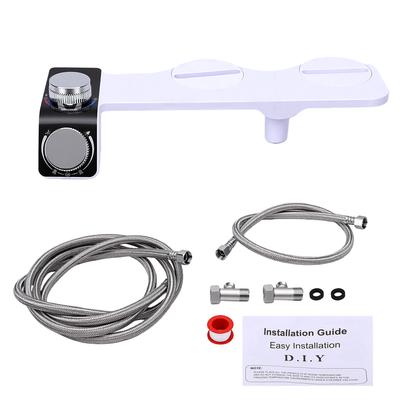 Slim Bidet Attachment for Toilet Seat Cold and Hot Water Control Adjustable Water Pressure 3 Cleaning Modes DIY