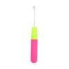 2PCS Plastic Handle Knitting Hooks Micro Hook Crochet Hook  for Hair Weaving