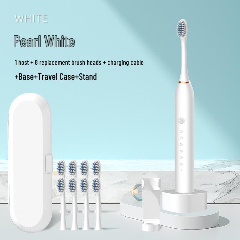 Rechargeable Sonic Electric Toothbrush for Adults: Soft Bristle, Smart, Couple-Friendly Model.