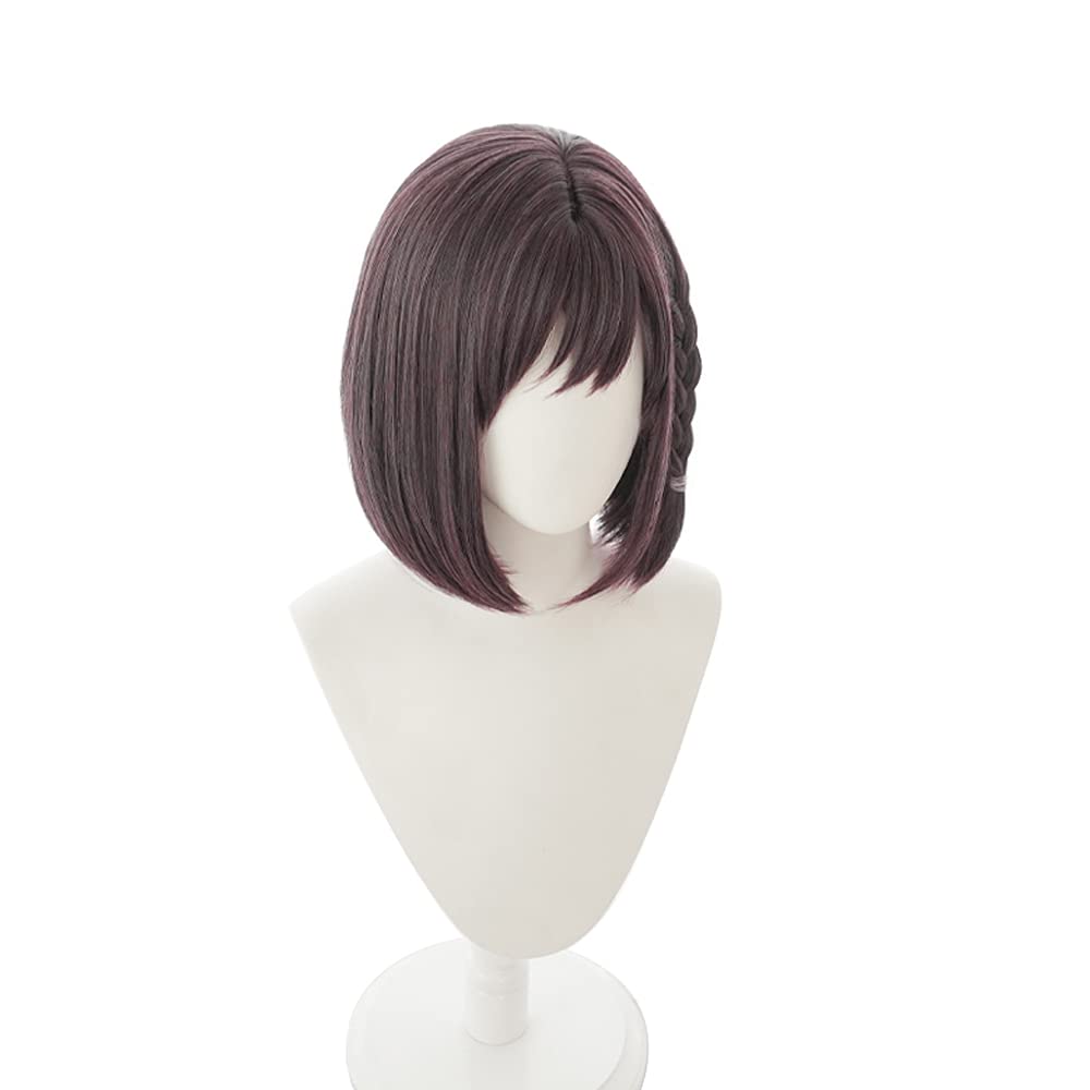 Cosplay from Second Short Perfect for Parties and with 3 Bonus and a Memo Pad Heat-Resistant Wig, "Murasaki" "The Castle," Hair, Costumes, Items Net,