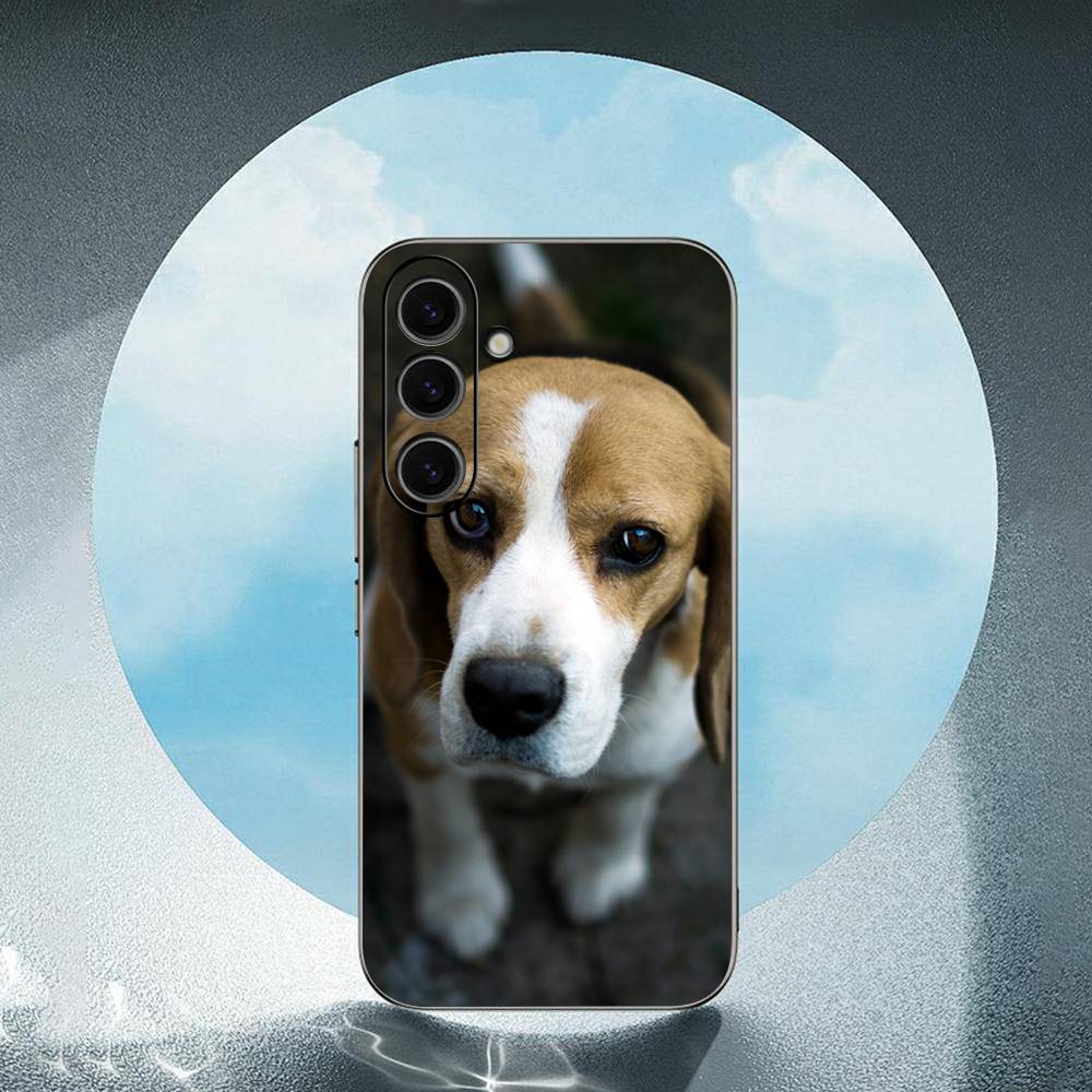 All kinds of posts of beagle   For Samsung Galaxy S23 S24 S25 Ultra S22 Plus S21 Black Soft Case Waterproof Soft Case