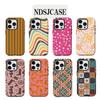 Luxury Colorful Wave Valley Phone Case for iPhone 17 16 15 14 13 12 11 X XS XR Air Pro Max Plus Luxury Double-layer Back Cover