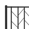Metal Bed Frame with Headboard and Footboard Black 90x190 cm